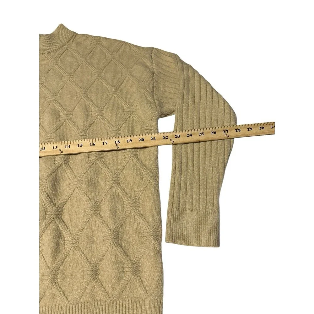 Aelfric Eden Men's‎ Medium Chunky Cable Knit Mock Neck Pullover Sweater #M2-5